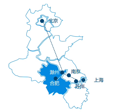 Tenda logistics location map - Chuzhou China